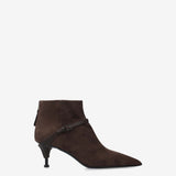 Brown Leather Boots M7242A