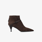 Brown Leather Boots M7242A