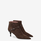 Brown Leather Boots M7242A