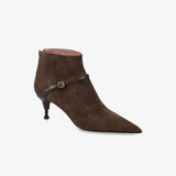 Brown Leather Boots M7242A