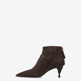 Brown Leather Boots M7242A