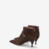 Brown Leather Boots M7242A