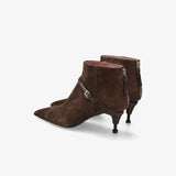 Brown Leather Boots M7242A