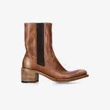 Brown Leather Ankle Boots M7270C
