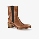 Brown Leather Ankle Boots M7270C