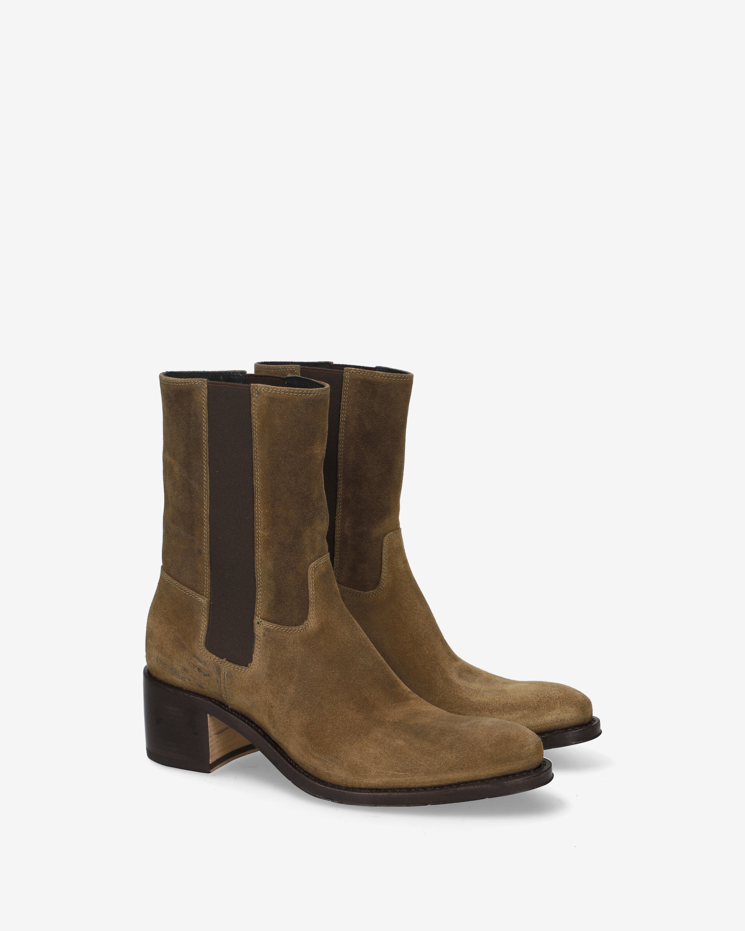 Suede Chelsea Boots Mud - Premiata