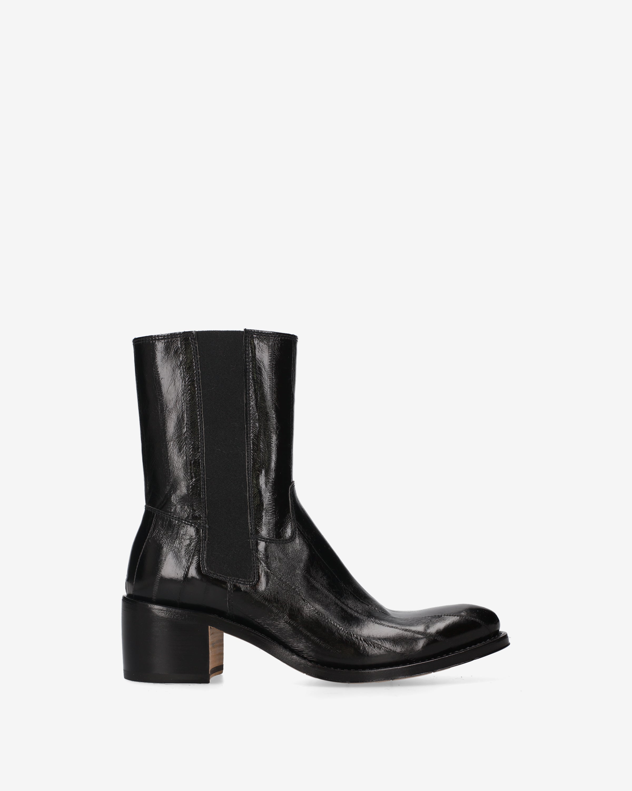 Eel Leather Chelsea Boots Black - Premiata