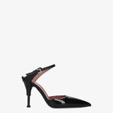 Décolleté slingback in vernice