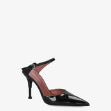 Décolleté slingback in vernice