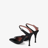 Décolleté slingback in vernice