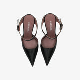 Décolleté slingback in vernice