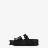 Leather platform sandals