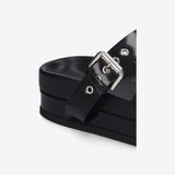 Leather platform sandals