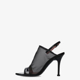 Mesh heeled sandals