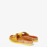 Pony-skin slippers