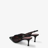 Slingback mesh pumps