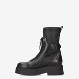 Studded Platform Ankle Boots Black
