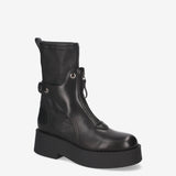 Studded Platform Ankle Boots Black