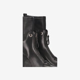 Studded Platform Ankle Boots Black