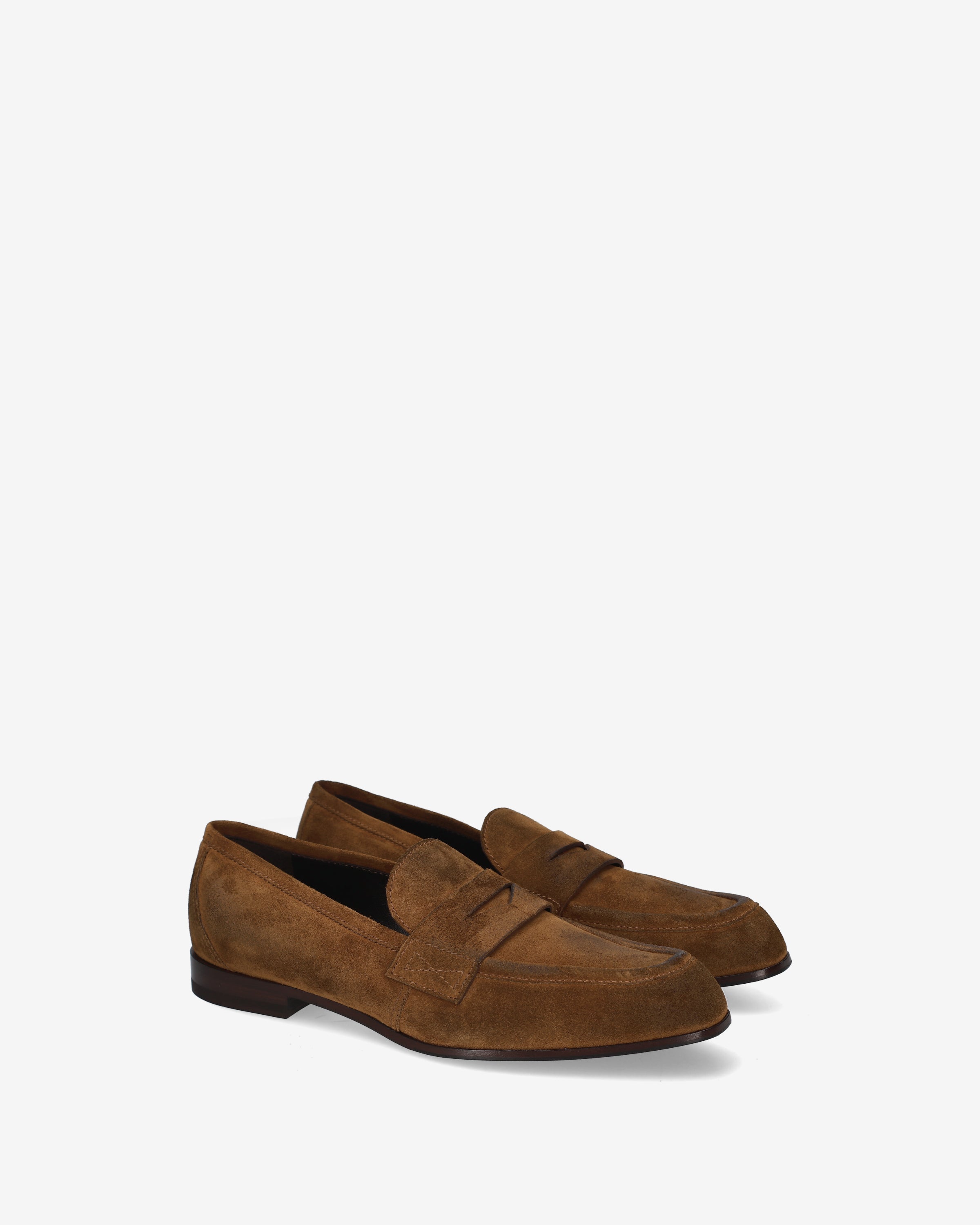 Suede Loafers Tobacco