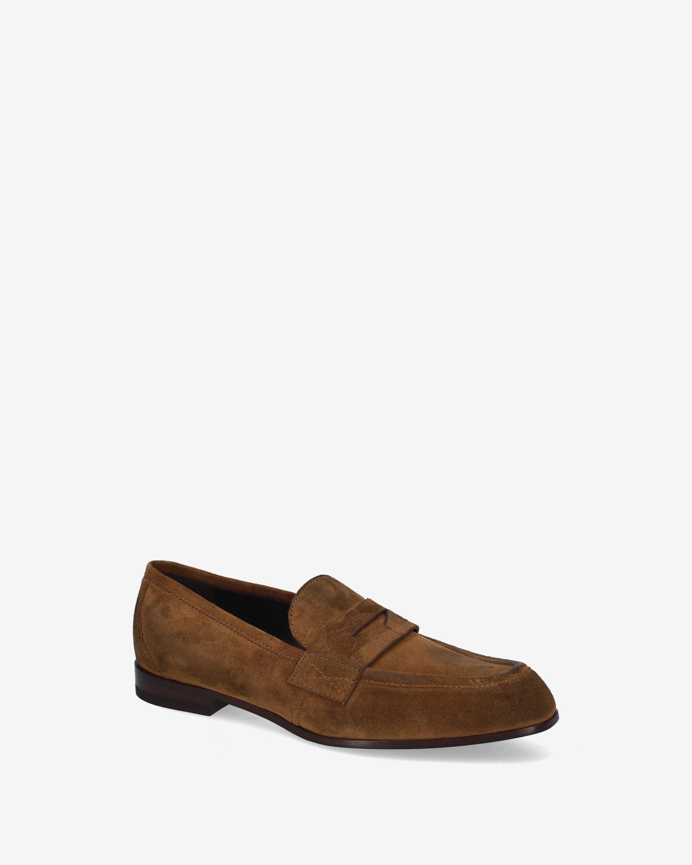 Suede Loafers Tobacco