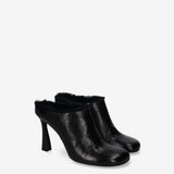 Shearling Mules Black