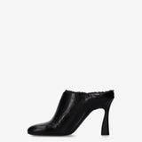 Shearling Mules Black