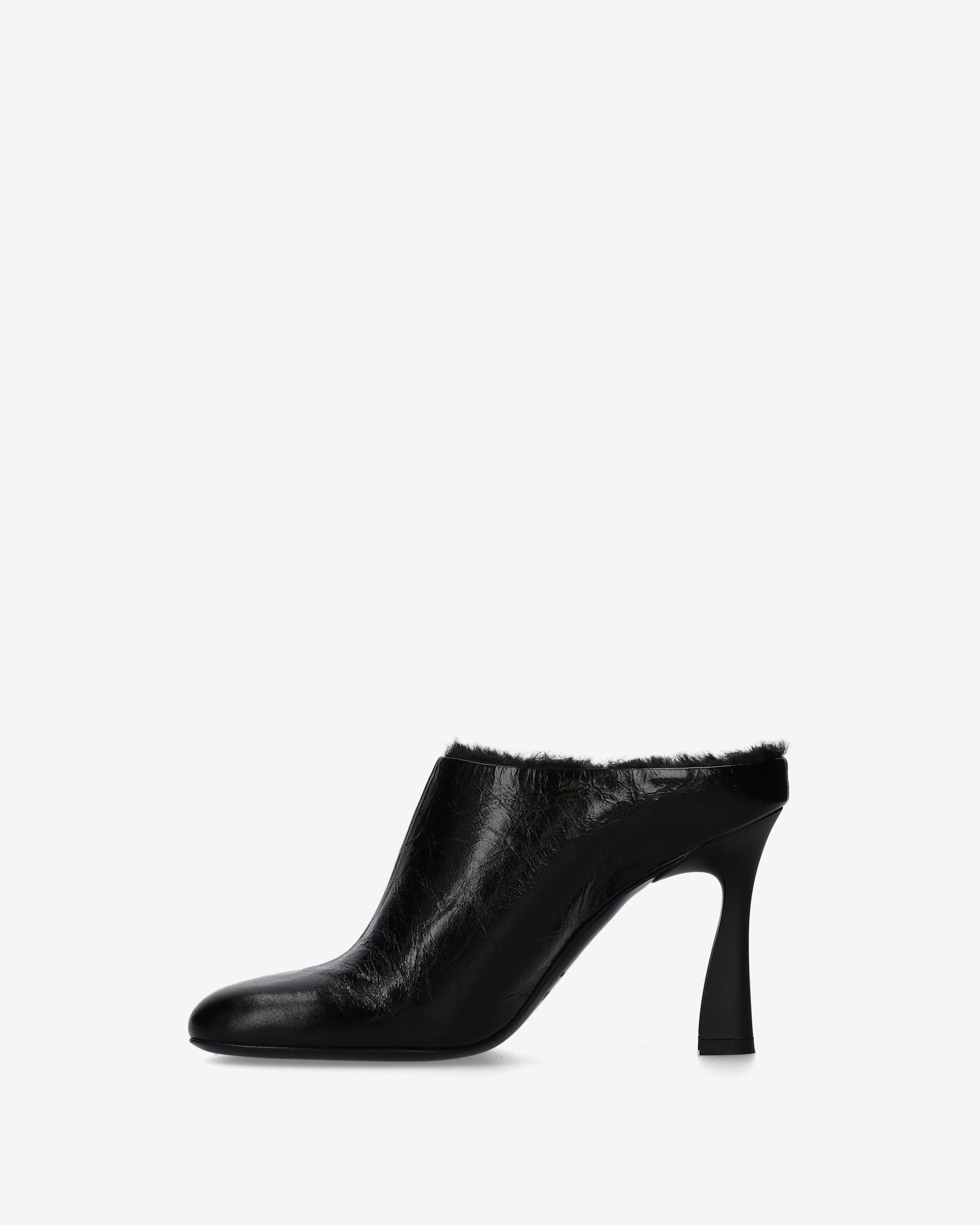 Shearling Mules Black