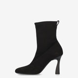 Stretch Ankle Boots Black