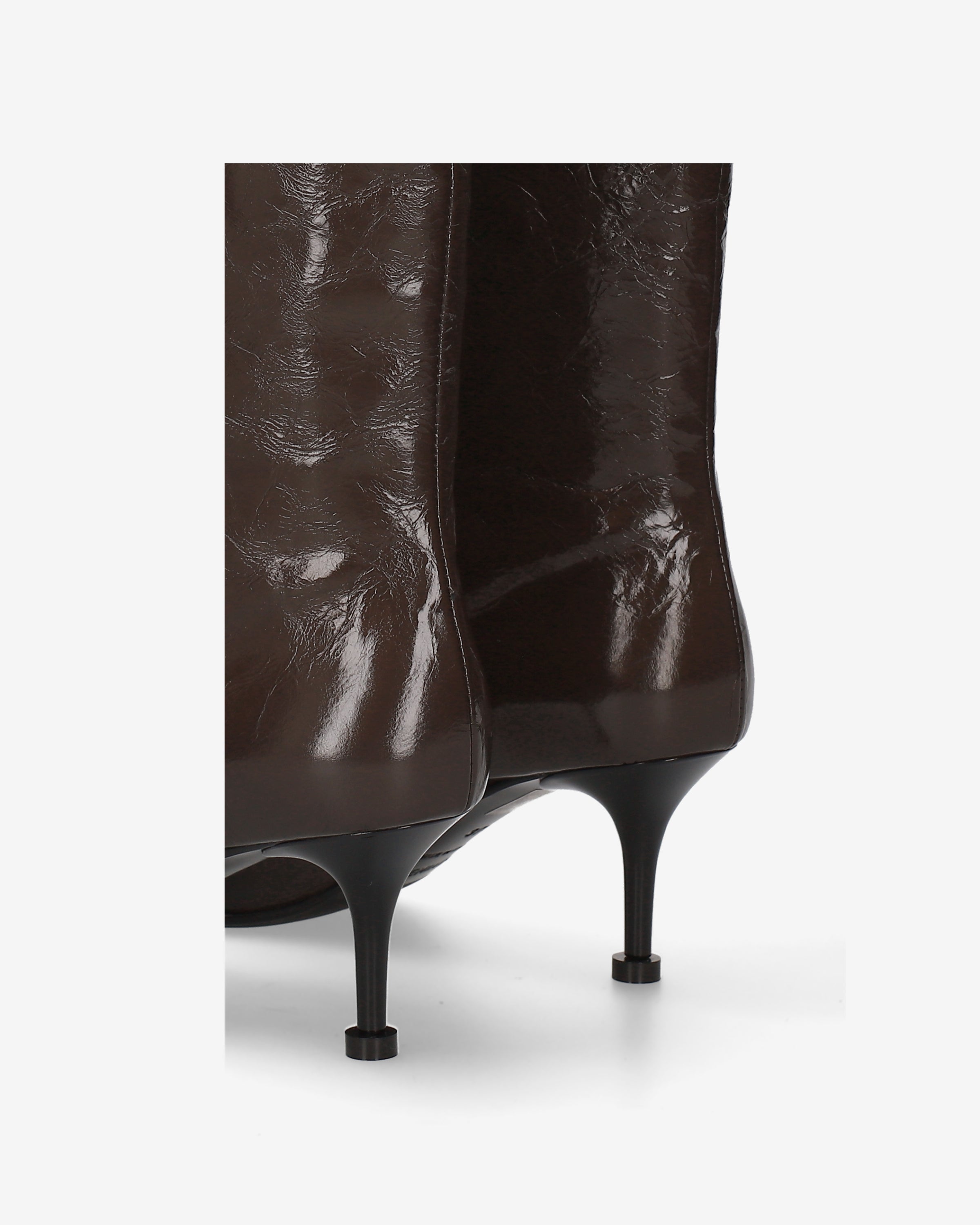 Leather Tall Boots Brown
