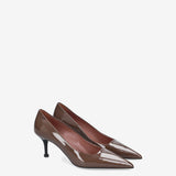 Patent Leather Pumps Brown