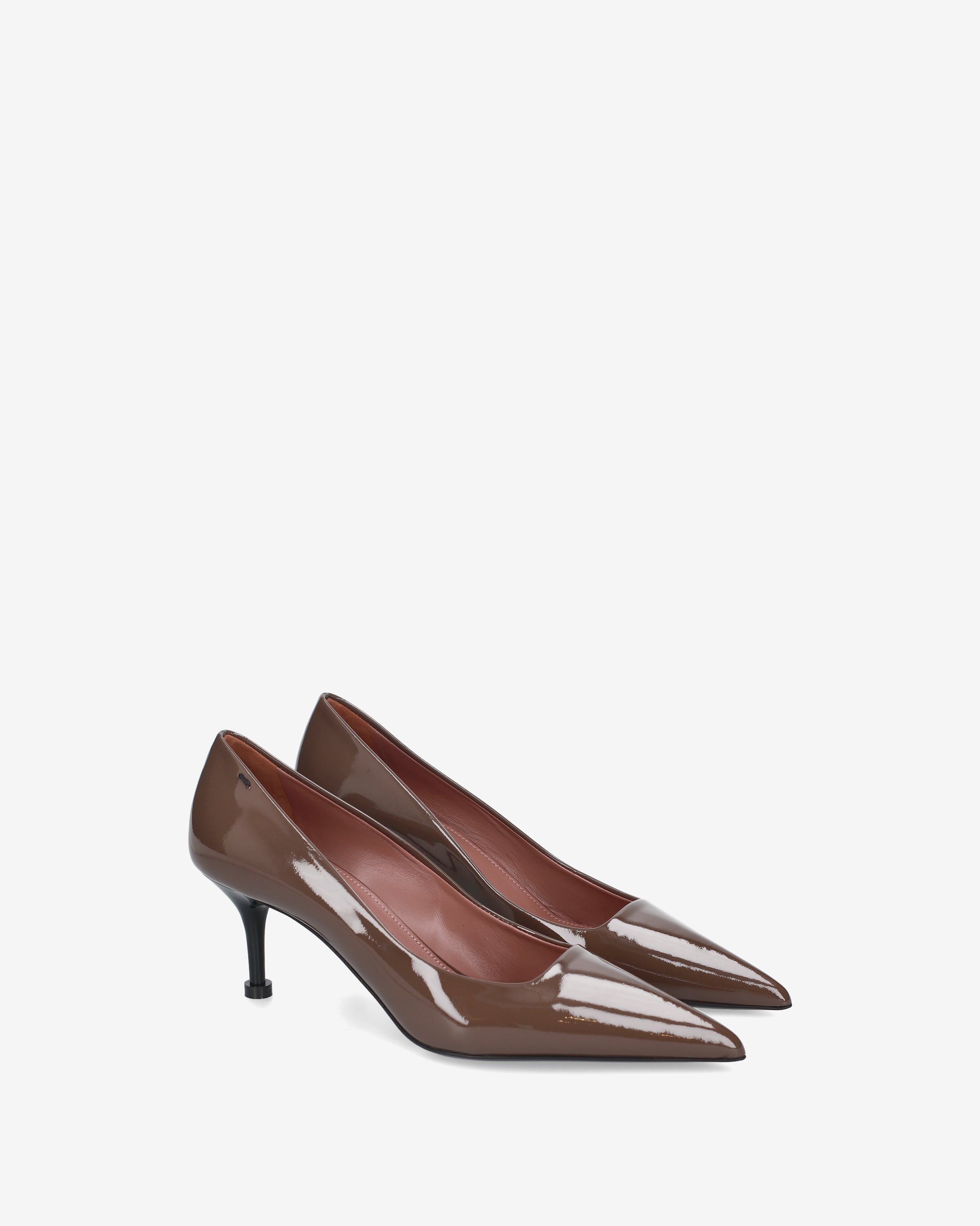 Patent Leather Pumps Brown