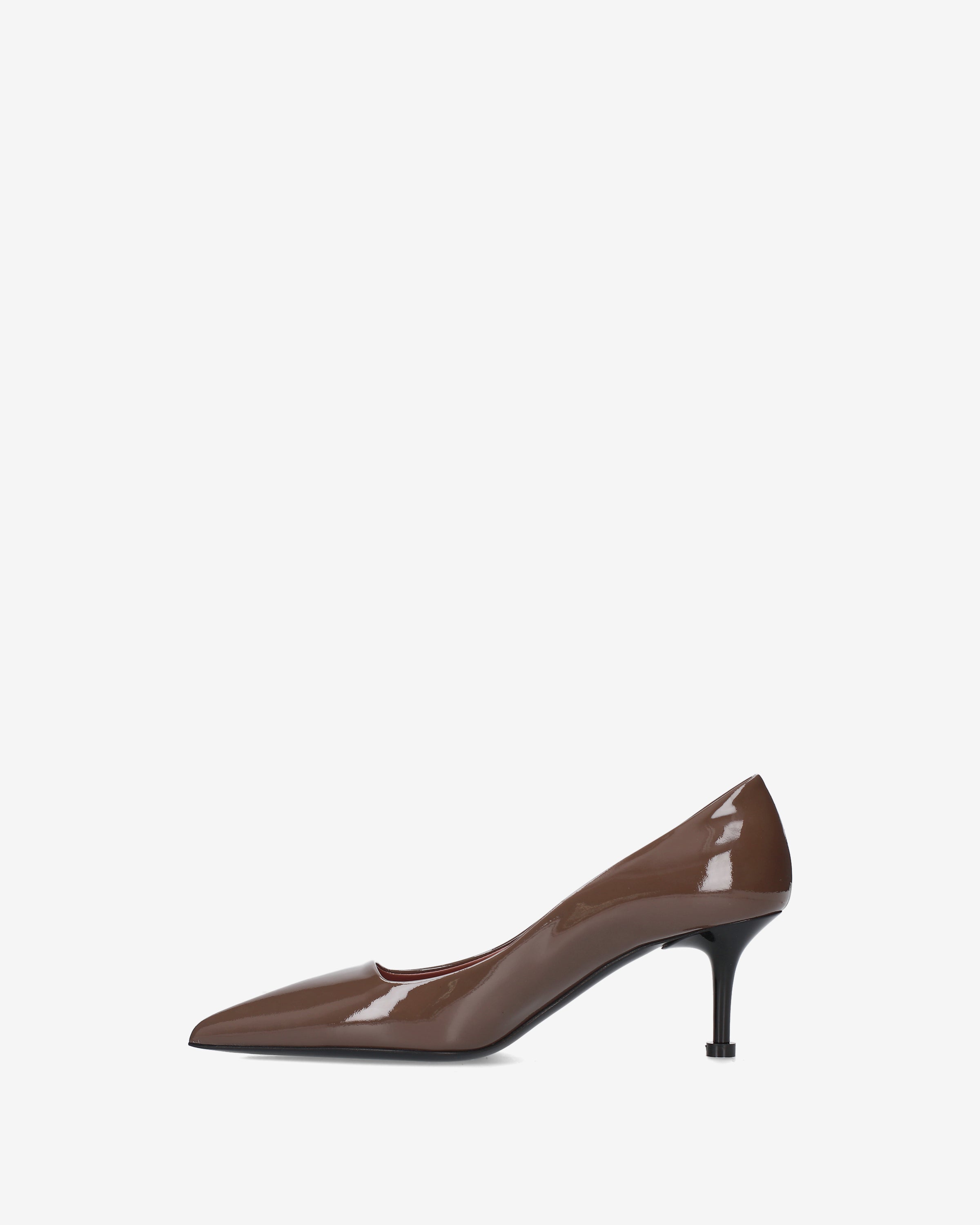 Patent Leather Pumps Brown