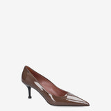 Patent Leather Pumps Brown