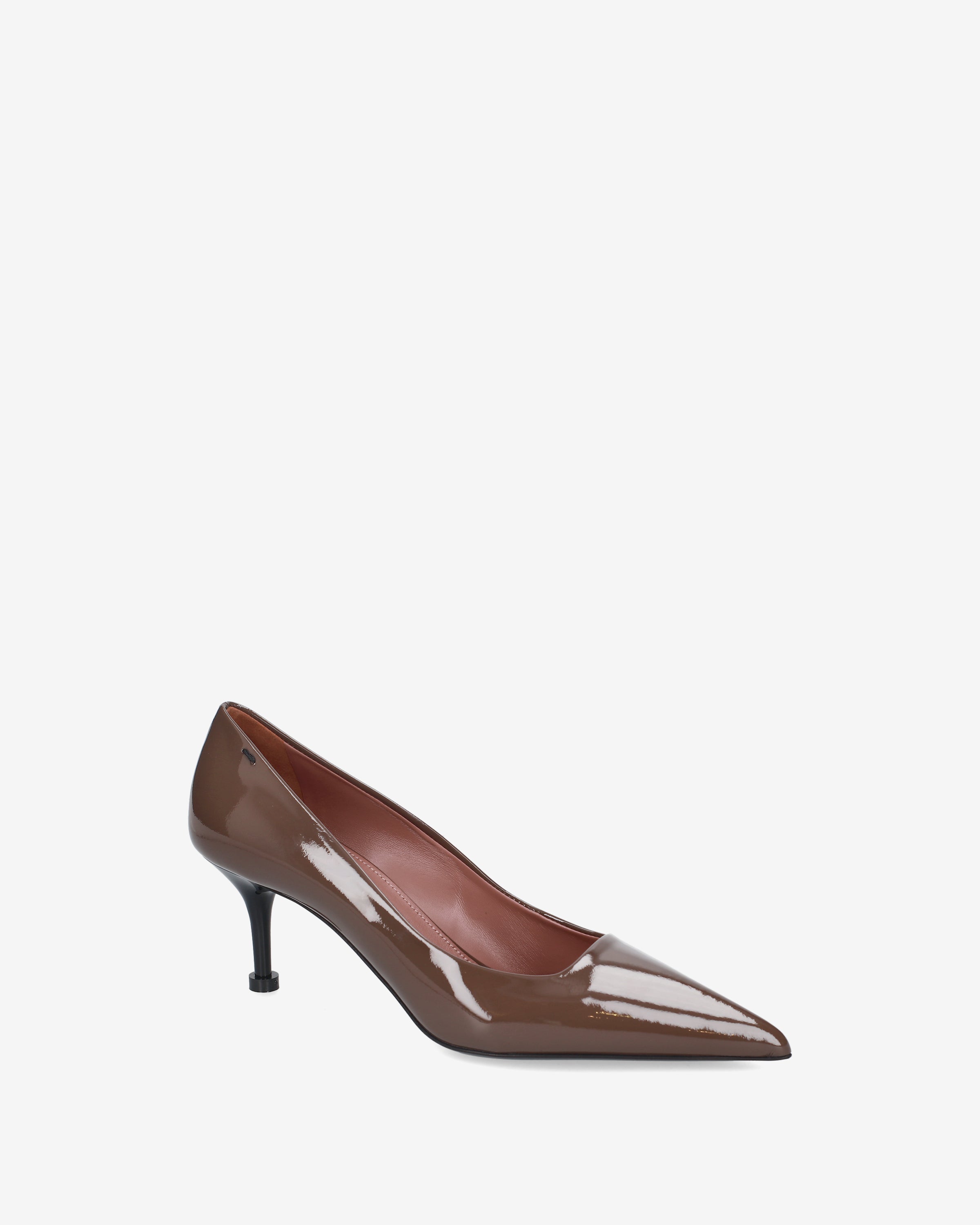 Patent Leather Pumps Brown