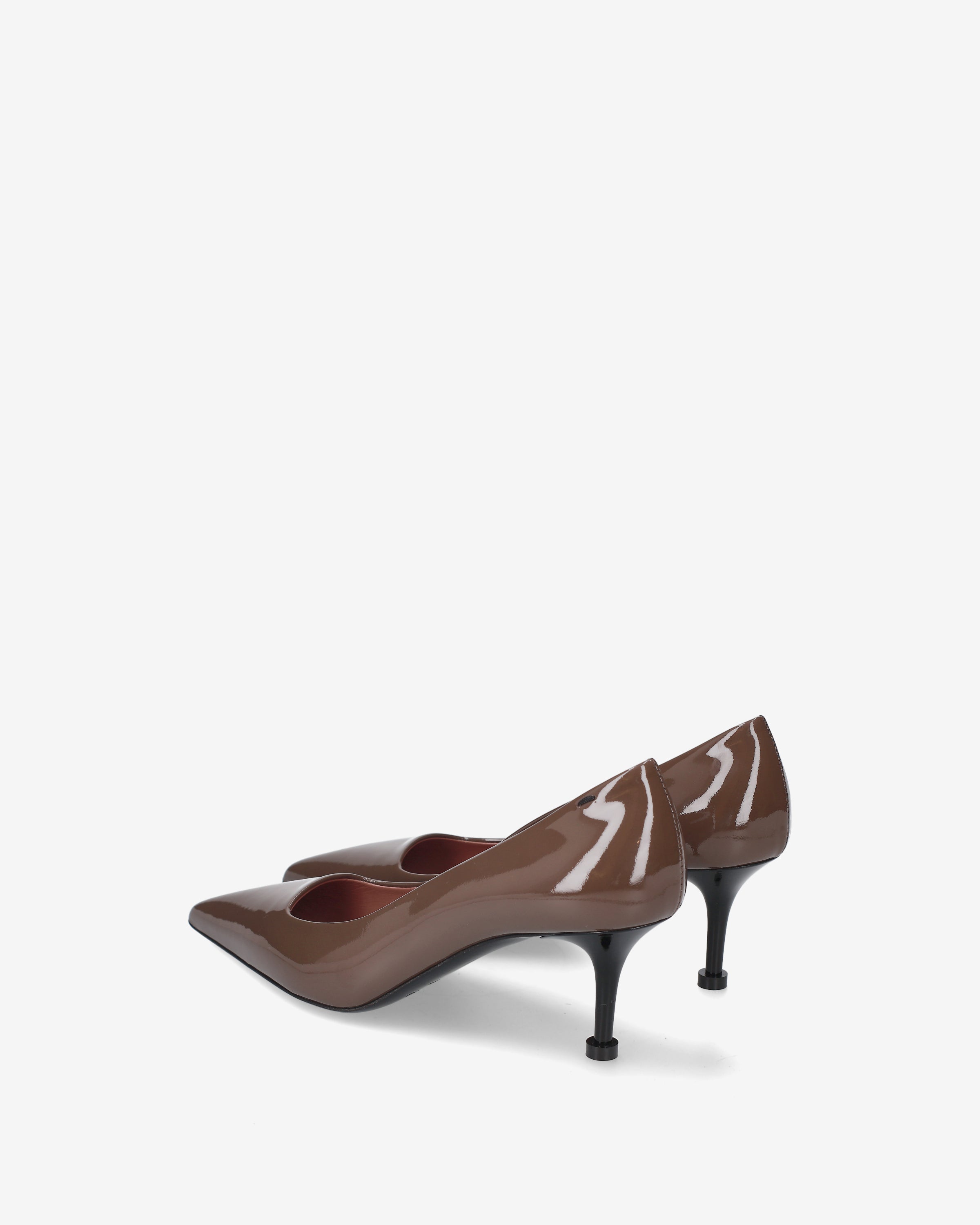 Patent Leather Pumps Brown