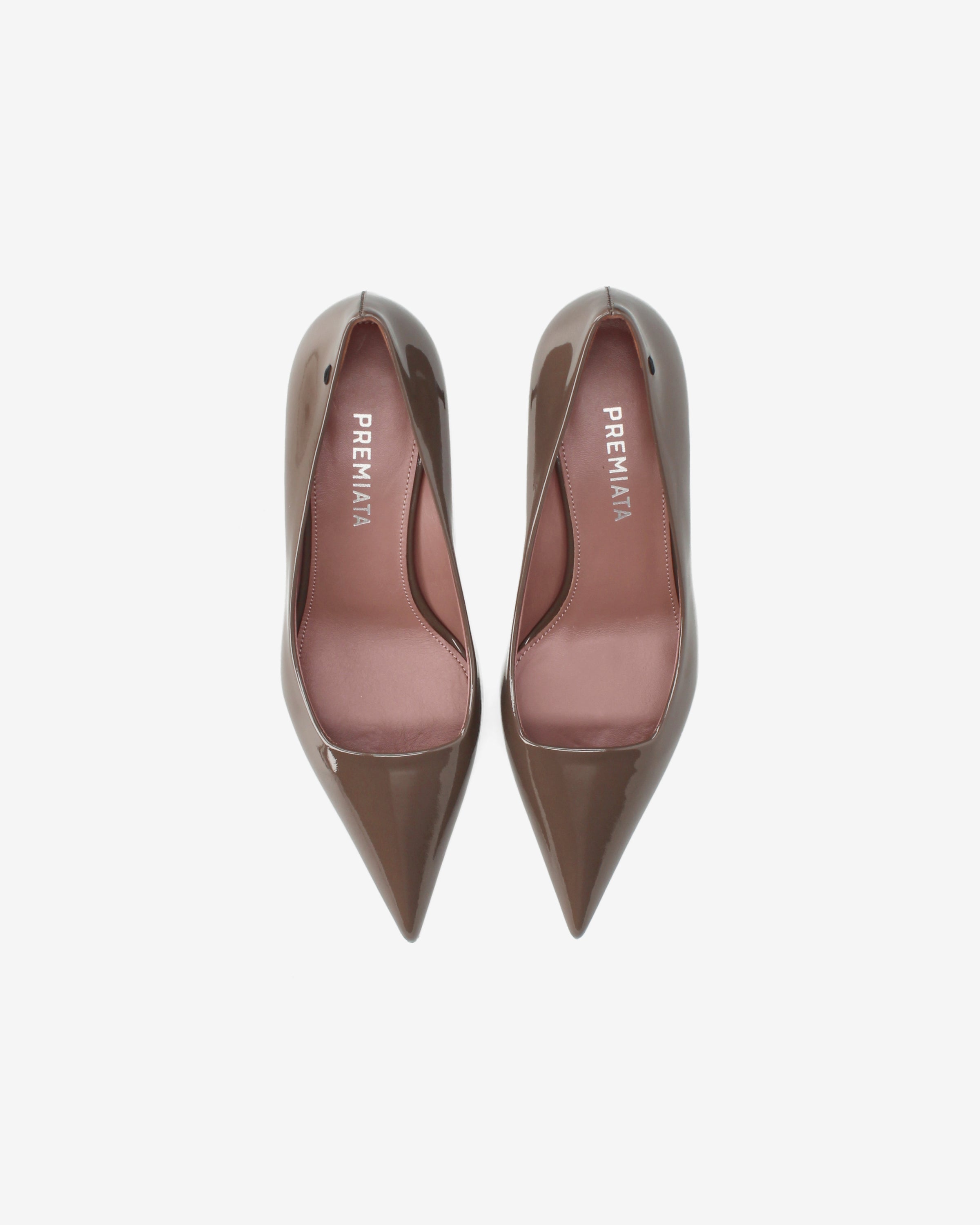 Patent Leather Pumps Brown