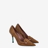 Suede Pumps Tobacco