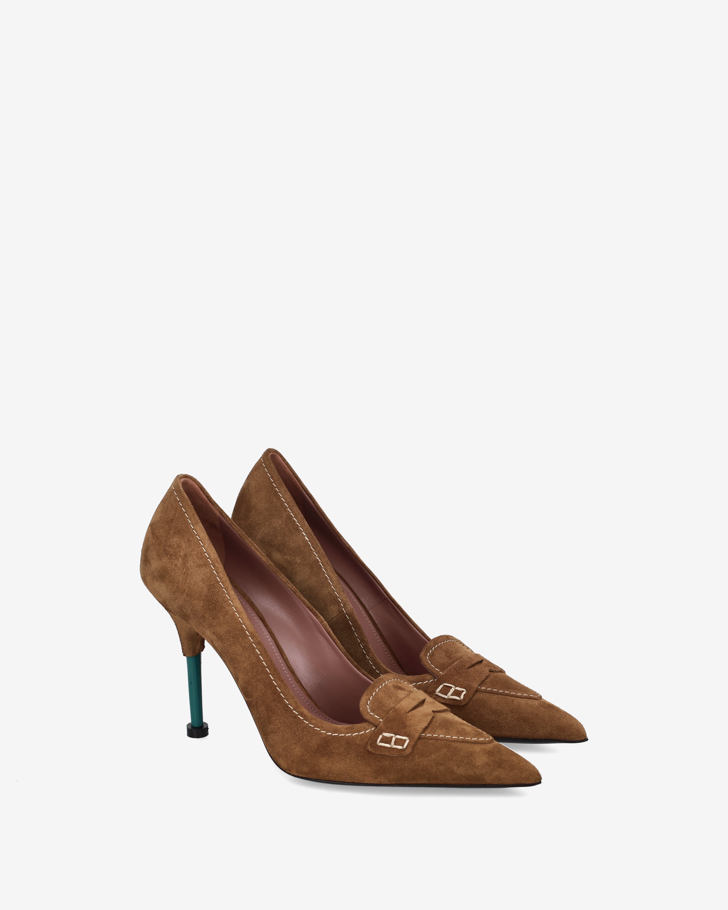 Suede Pumps Tobacco