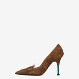Suede Pumps Tobacco