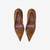 Suede Pumps Tobacco
