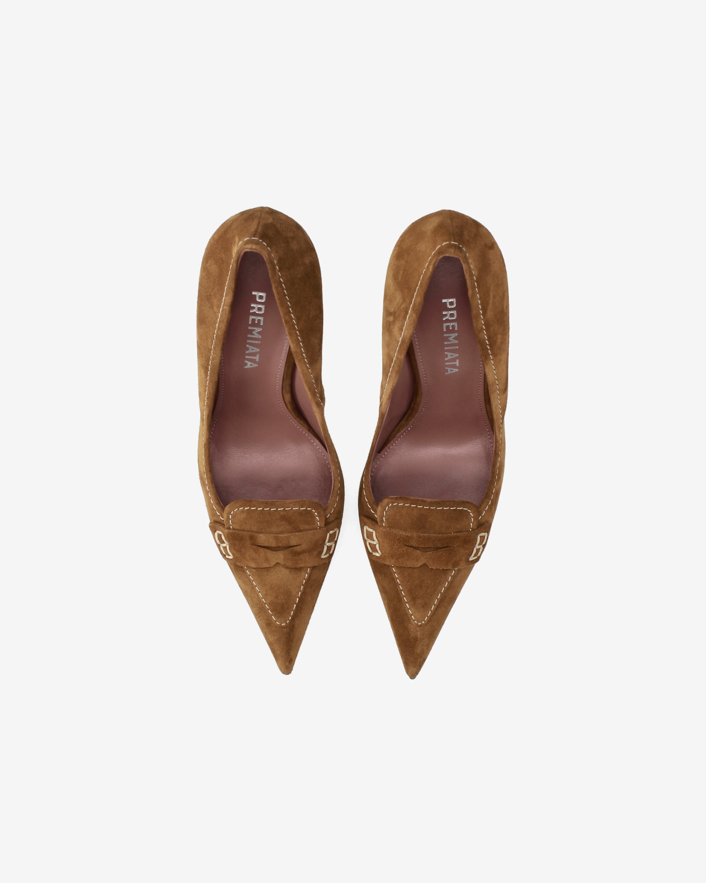 Suede Pumps Tobacco