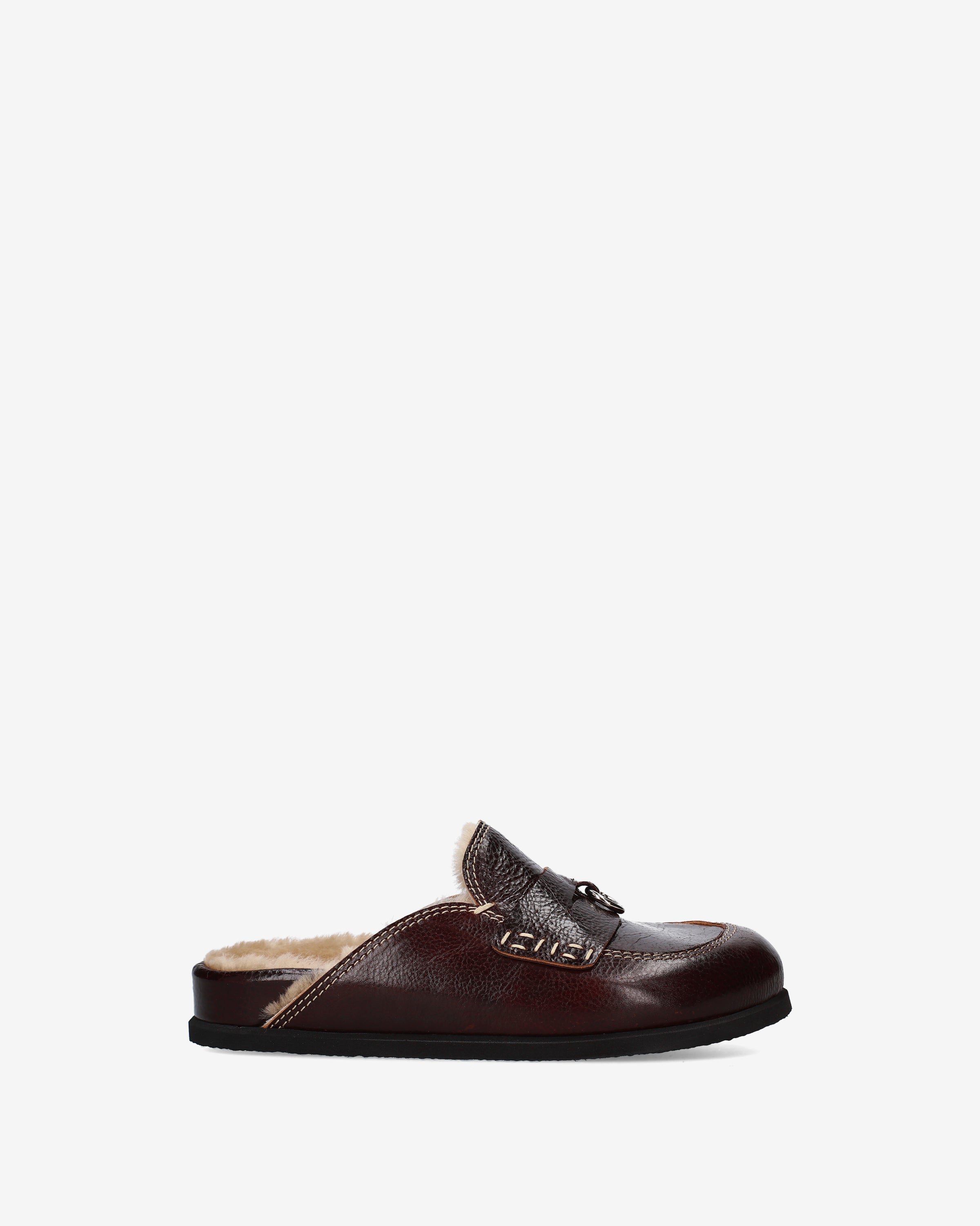 Shearling Mules Brown