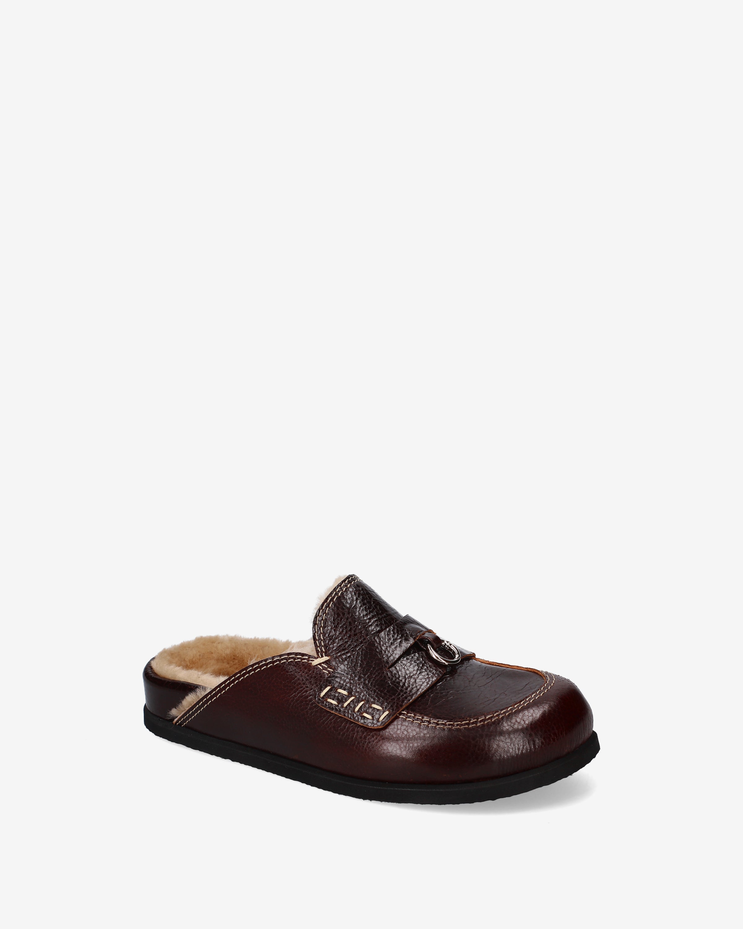 Shearling Mules Brown