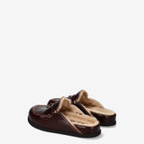 Shearling Mules Brown