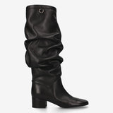 Slouchy Leather Boots Black - Premiata