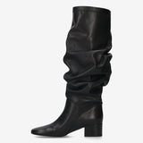 Slouchy Leather Boots Black - Premiata
