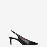 Leather Slingback Pumps Black - Premiata