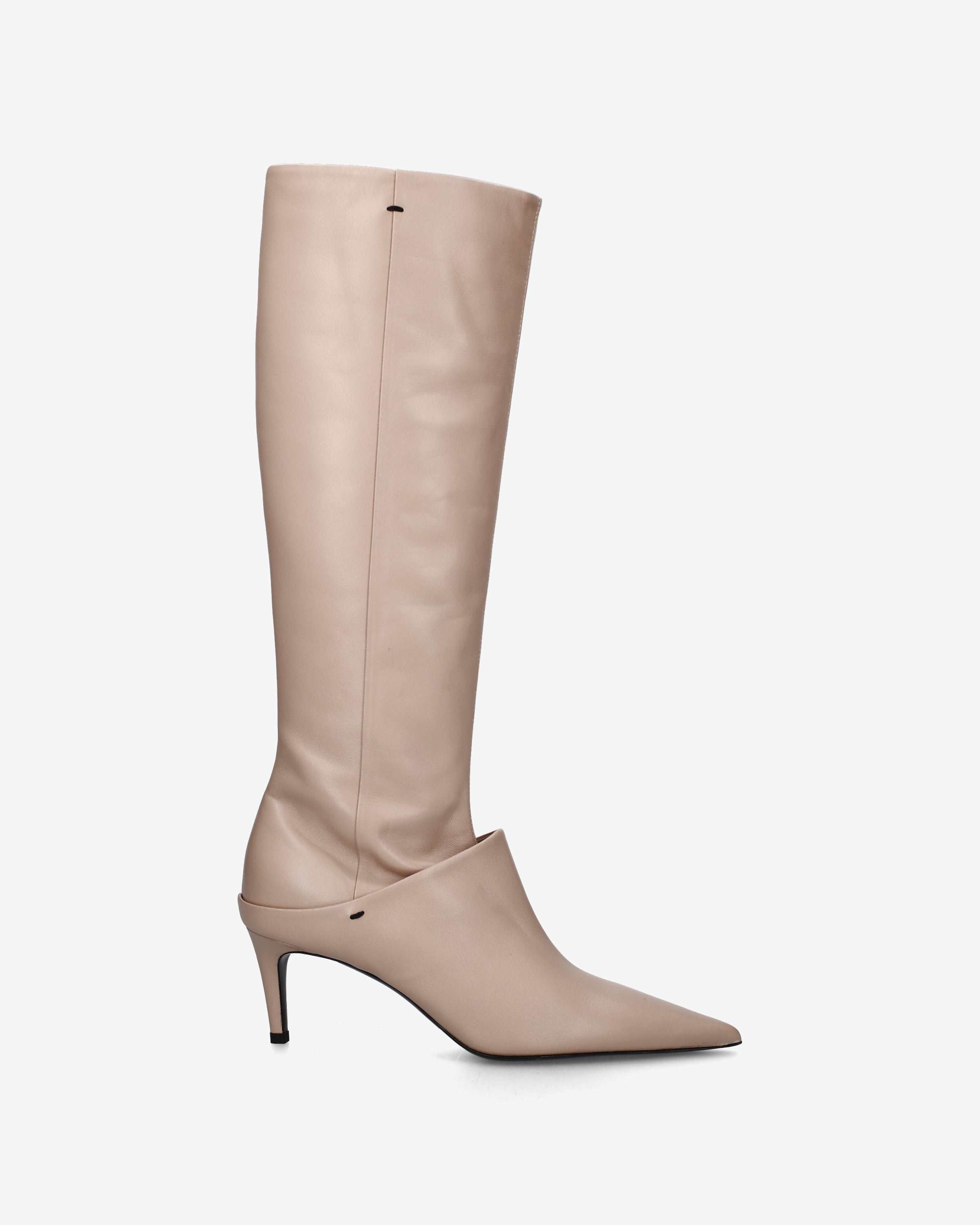 Nappa Knee-High Boots with Slim Heel Savannah - Premiata