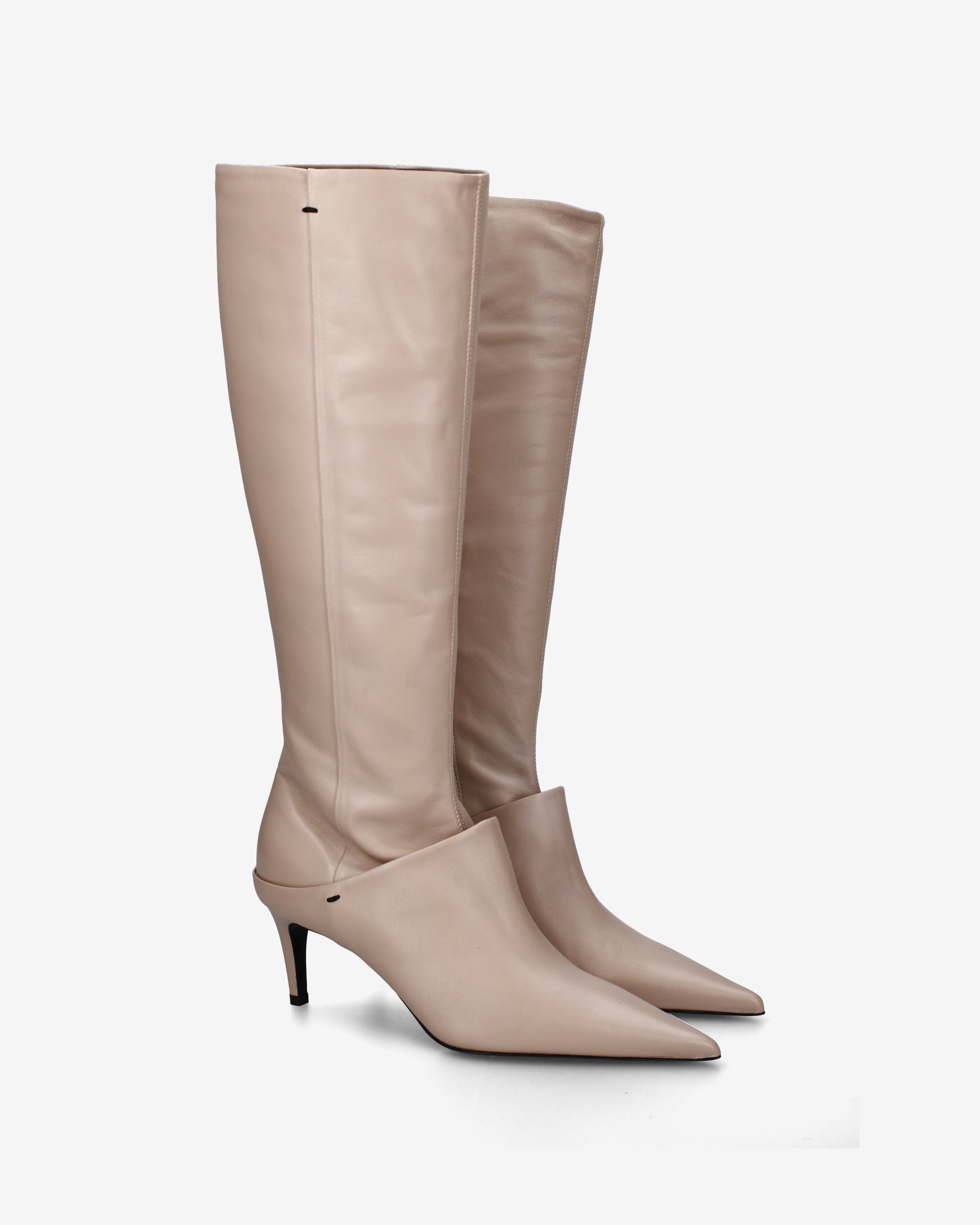 Nappa Knee-High Boots with Slim Heel Savannah - Premiata